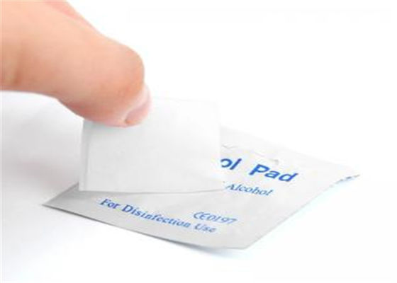 पर्सनल केयर के लिए अल्युमीनियम बैग अल्कोहल क्लीनिंग वाइप्स 99.99% वायरस को मारता है