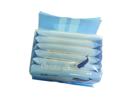 सफेद 10pcs * 6 कोई खुशबू अल्ट्रा नरम बेबी गीले पोंछे